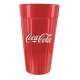 Copo  Coca Cola Vidro Vermelho 450 Ml  Conj / Kit C/2 Unidad