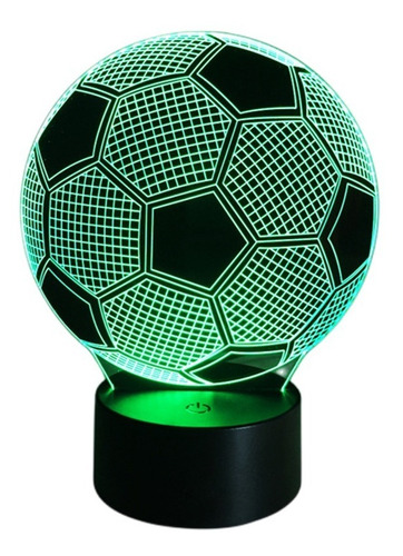 Vectores Lampara Luces 3d Led Acrilico Nocturna Niños Fútbol