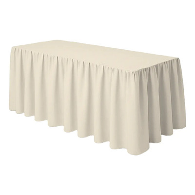 Mantel Bambalina Mesa Tablon 1.80x0.73 Colores Color Hueso\u002Fmarfil Lisa | Envío gratis