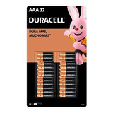 Paquete De Pilas Alcalinas Aaa Duracell Original 32 Pzs