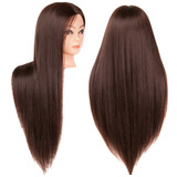 Cabeça Boneca Manequim P-treino Cabelo Orgânico  + Suporte