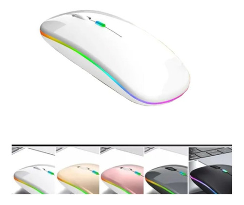 Mouse Wireless Recarregável Led Rgb 2.4 Ghz Sem Fio Promoção