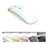 Mouse Wireless Recarregável Led Rgb 2.4 Ghz Sem Fio Promoção