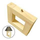 Estructura Esqueleto Velador Mesa Luz Tipo Cuadrado Madera