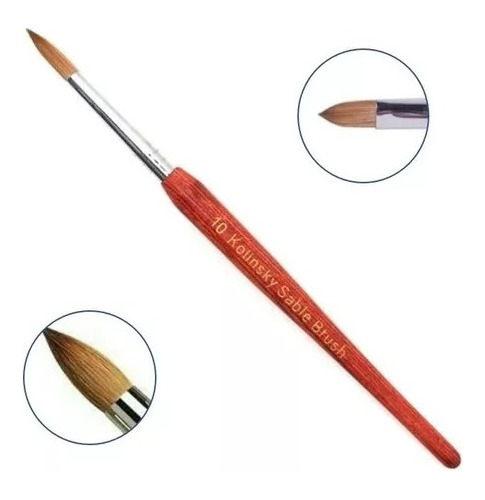 Pincel Kolinsky 100% Original Pelo De Marta Sable Brush N 10