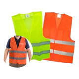 Chaleco Reflectivo Reglamentario Fluo Moto Naranja Amarillo