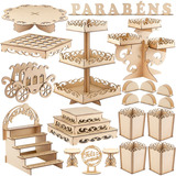 Kit Decoração Festa Provençal Mesa Infantil Mdf Aniversa