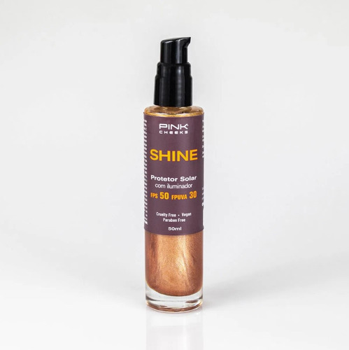 Shine Protetor Solar Iluminador Fps50 - 50ml | Pink Cheeks