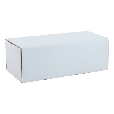 100 Cajas 18x8x6 Cartón Micro Corrugado Armable Para S Color Blanco | Meses sin interés