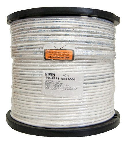  Cable Utp Cat6a 305m Blanco 23awg Belden 100% Cobre 10gxs12