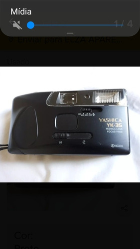 Máquina  Fotográfica  Yashica Modelo Yk35=usada