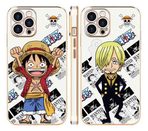 Luffy Sanji One Piece Funda Para iPhone Funda 2pcs Opuw31