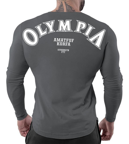 Playera Licra Deportiva Casual Muscle Fit Elástica Olympia G