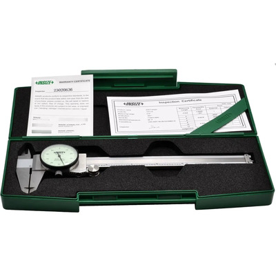 Calibrador Mecánico Insize 1311-8 Acero Inoxidable Carátula 200mm Estuche | Meses sin interés