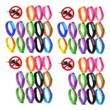 Pack X48 Pulsera Repelente Anti Mosquito Niños Verano