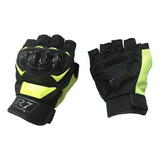 Guantes Tácticos Medio Dedo Para Motocicleta Y Más Deportes Color Amarillo Talla Xl