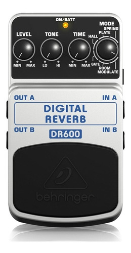Pedal Efecto Guitarra Behringer Dr600 Digital Reverb - Envio