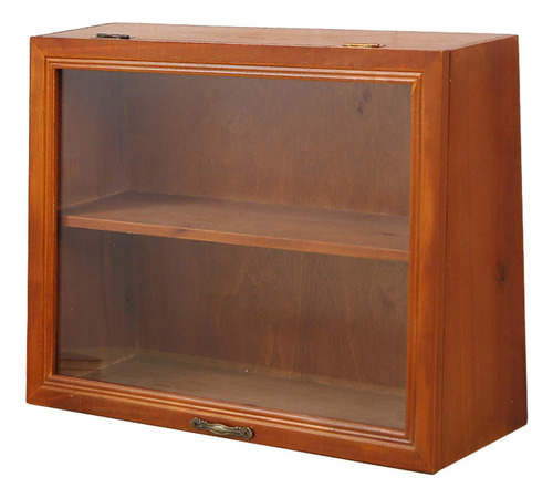 Gabinete De Almacenamiento De Madera, Vitrina De Vidrio,