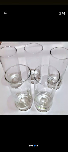 Pack De 5 Vasos  Cristal