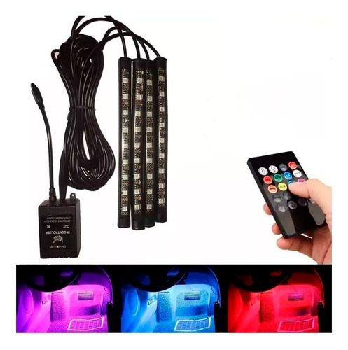 Led Neon Rgb Ambiente Interno Automotivo Tuning