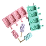 Pack X2 Molde Para Helados Paletas Molde Helado Silicona 108