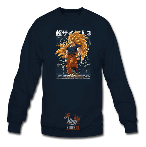 Poleron Polo, Goku Super Saiyajin 3, Anime, Dragon Ball, Xxl