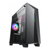 Gabinete Gamer Gamemax Nova N6 Rgb Ventana Usb 3.0 Mexx 1 Color Negro