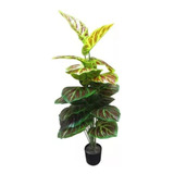 Planta Artificial Decorativa Hojas Deltoides De 120cm