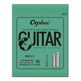 Pak Cuerdas Guitarra Electrica Orphee 10-46 Y 10 Puas 