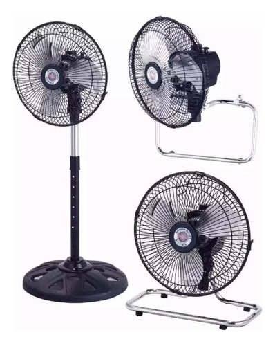 Ventilador 3 En 1 Pared - Mesa - Pie Potente 10 P + Envio