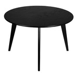 Mesa Comedor Carmen Circular Negra Mo Gdl