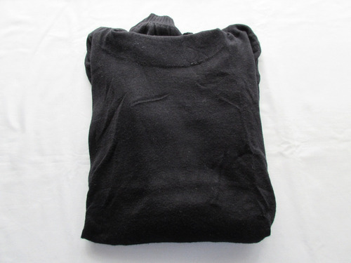 Sweaters De Lanilla Suave Con Cuello Alto Caído, Color Negro