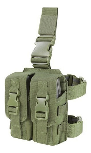 Piernera Porta Cargador Drop Leg Ma65 Condor Para M4 Y M16 Color Verde