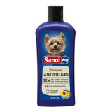 Shampoo Anti Pulga Para Cachorro Antipulga Cães Sanol 500ml