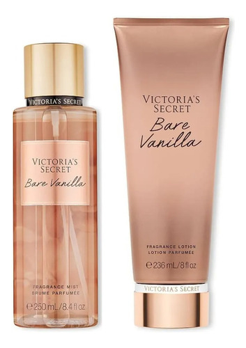 Victoria's Secret Kit Bare Vanilla Shimmer Creme + Splash
