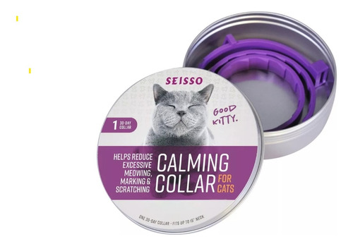 Collar Calmante Gatos Feromonas - Ansiedad - Estrés