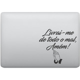 Adesivo Tablet Notebook Pc Livrai-me De Todo O Mal, Amém!