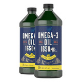 Aceite De Pescado Omega 3 | 1650 Mg | 32 Onzas Líquidas (2 