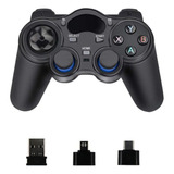 Controle Joystick Sem Fio 2.4g P/ Ps3 Pc Tv Box Cel Android