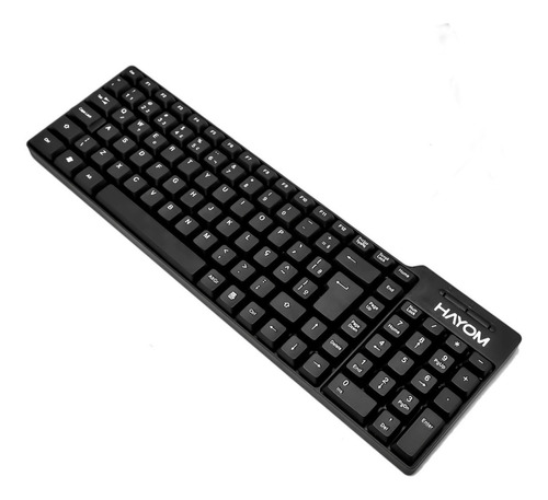 Teclado Com Fio Usb 103 Teclas Abnt2 Hayom Modelo Tc3201 Cor De Teclado Preto Idioma Português Brasil