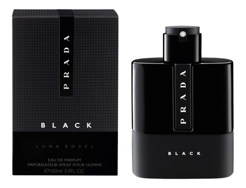 Perfume Negro Para Hombre Luna Rossa Edp De Prada, 100 Ml