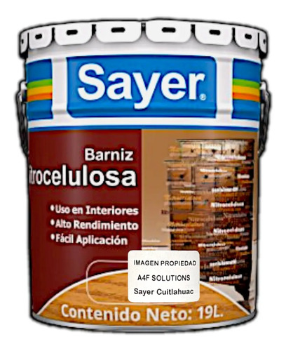 Primer Para Madera De Nitrocelulosa Con Color 19 Lts.