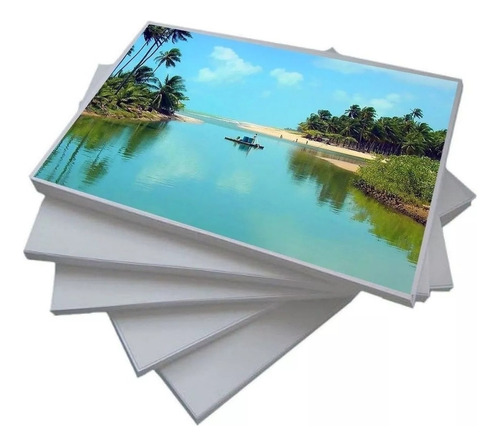 Papel Fotográfico A3 Glossy 180g 60 Folhas Premium Cor Branco