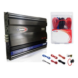 Combo Potencia Sanrai 2200w X4 Ch + Kit De Cable 16 Gauge