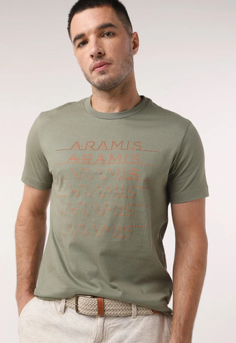 Camiseta Aramis Logo Verde Original