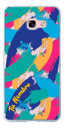 Funda Para Galaxy Para Mujer Manchas Pintura Con Tu Nombre