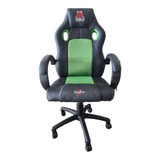 Silla Escritorio Gamer Diablo One Pro Negro Verde 2d Cuota