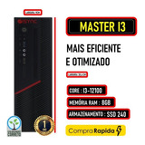 Cpu - Master I3 - Completo Mini Atx + 8gb + Ssd 240