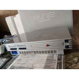 Ps2 Fat Silver Lindo Demais, Hd Interno Lotado, Controle Original, Caixa Zerada, Sony Playstation 2 Japones Prata Brilhante Leitor 100%