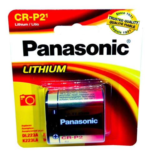 1pzs Pila Batería Panasonic Cr-p2 6v 1550mah El233ap Dl223a 